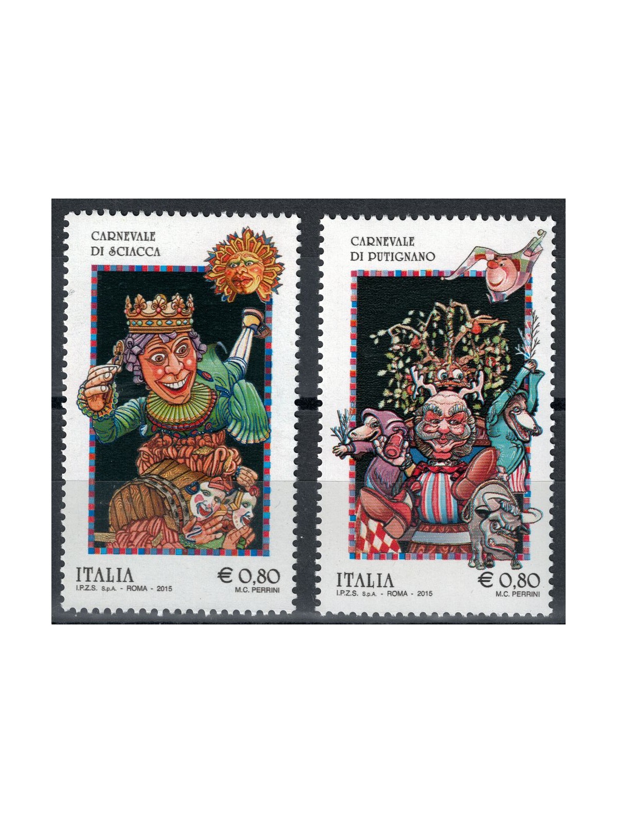 ITALIA 2015 Folclore 2v MNH**