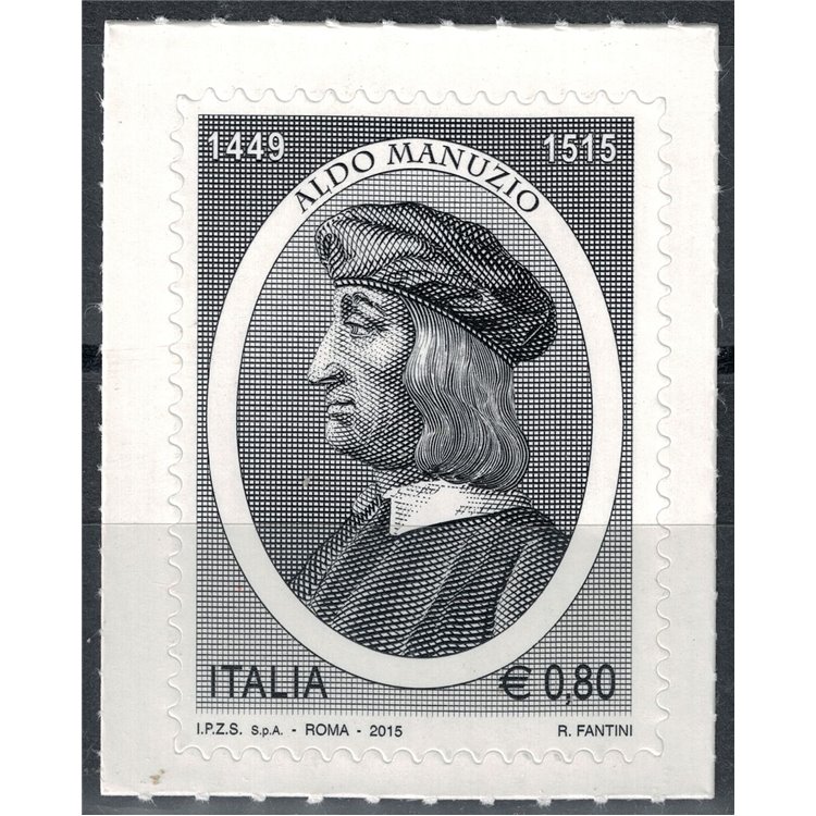 ITALY 2015 Aldo Manuzio MNH**