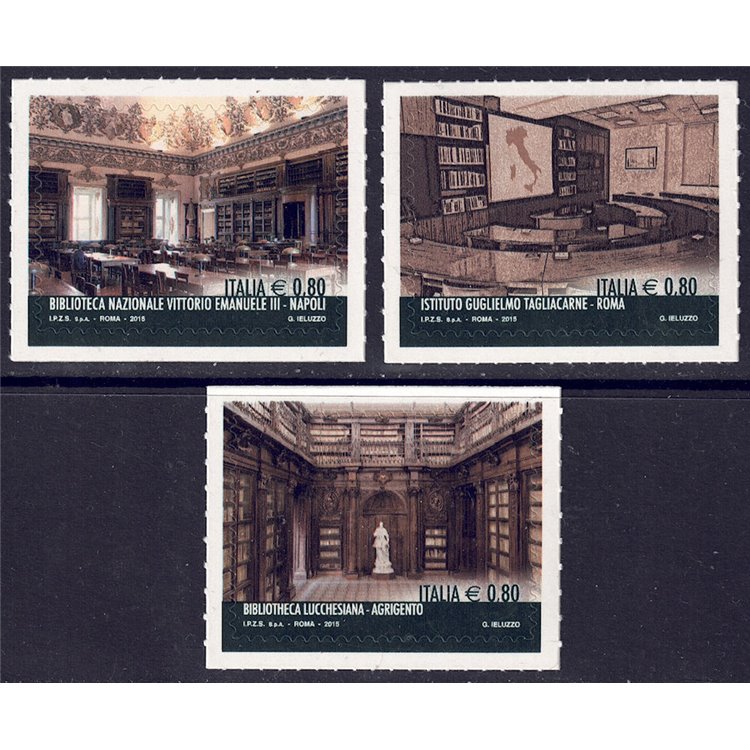 ITALIA 2015 Eccellenze del sapere 3v MNH**