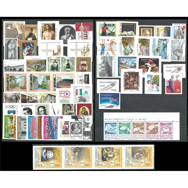 ITALY 2014 Complete vintage 64v + 3 s/s MNH**