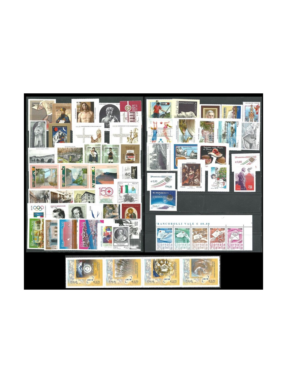 ITALY 2014 Complete vintage 64v + 3 s/s MNH**