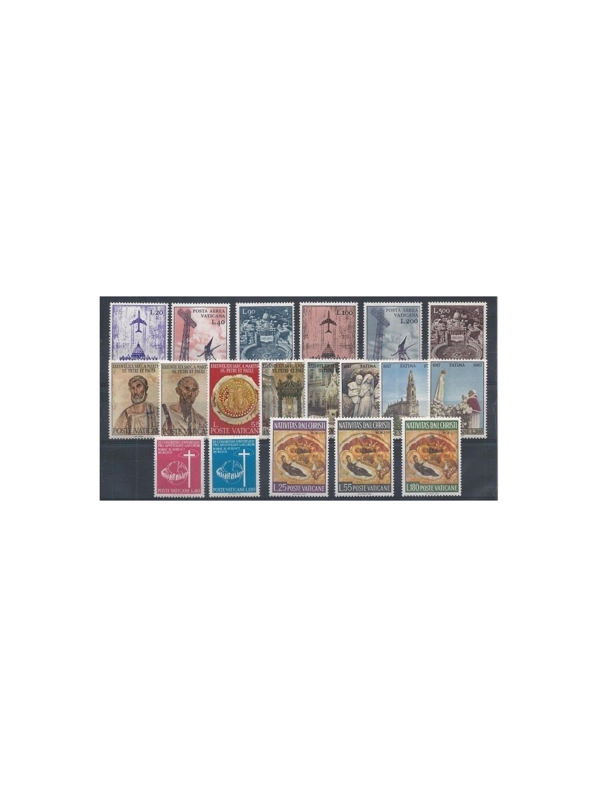 VATICANO 1967 Annata Completa 19v MNH**