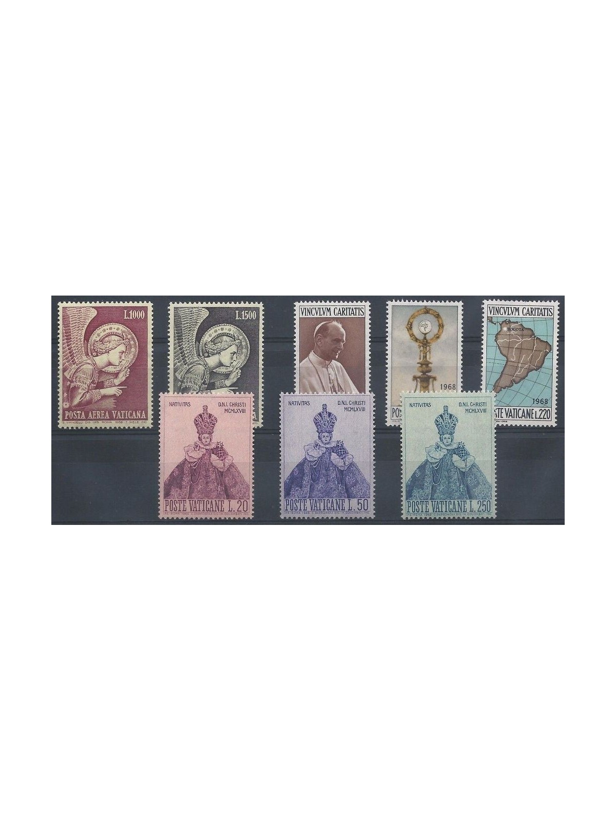 VATICANO 1968 Annata Completa 8v MNH**