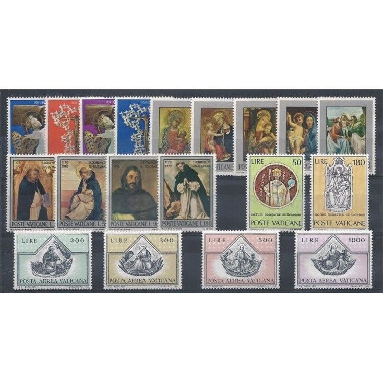 VATICAN 1971 Complete Year 19v MNH**