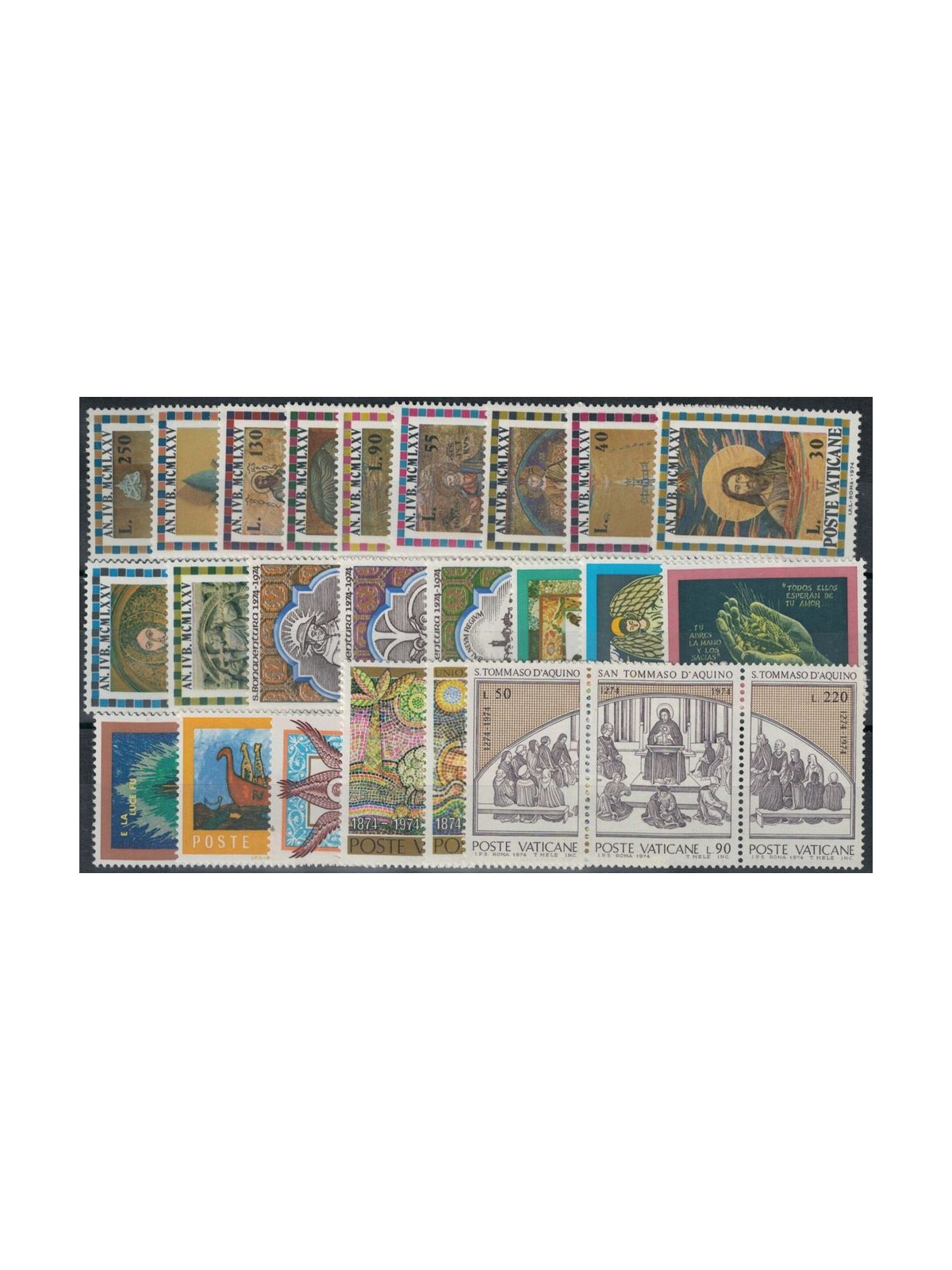 VATICAN 1974 Complete Year 25v MNH**