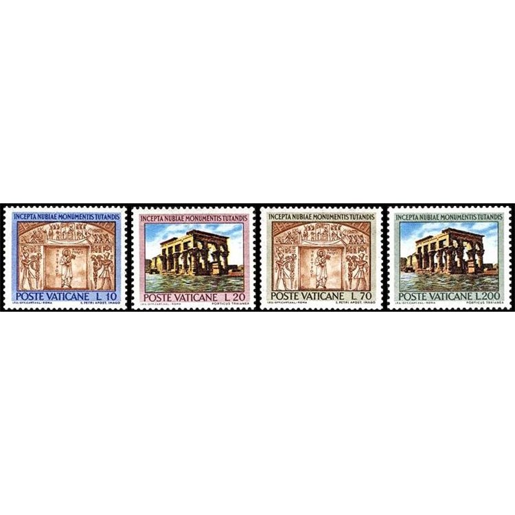 VATICAN 1964 Monuments of Nubia 4v MNH**