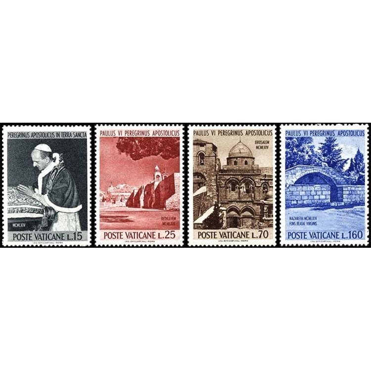 VATICANO 1964 Pellegrinaggio di Paolo VI 4v MNH**