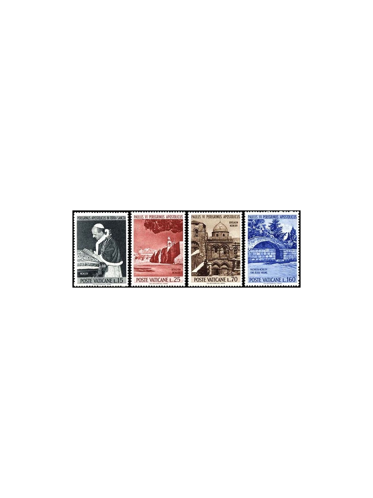 VATICANO 1964 Pellegrinaggio di Paolo VI 4v MNH**