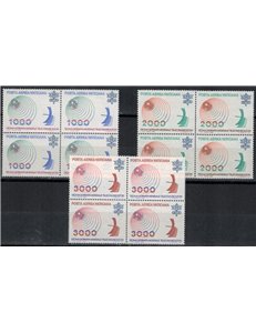VATICAN 1978 Telecommunications in block of four 3v MNH**