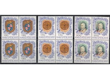 VATICAN 1978 Pius IX in block of four 3v MNH**