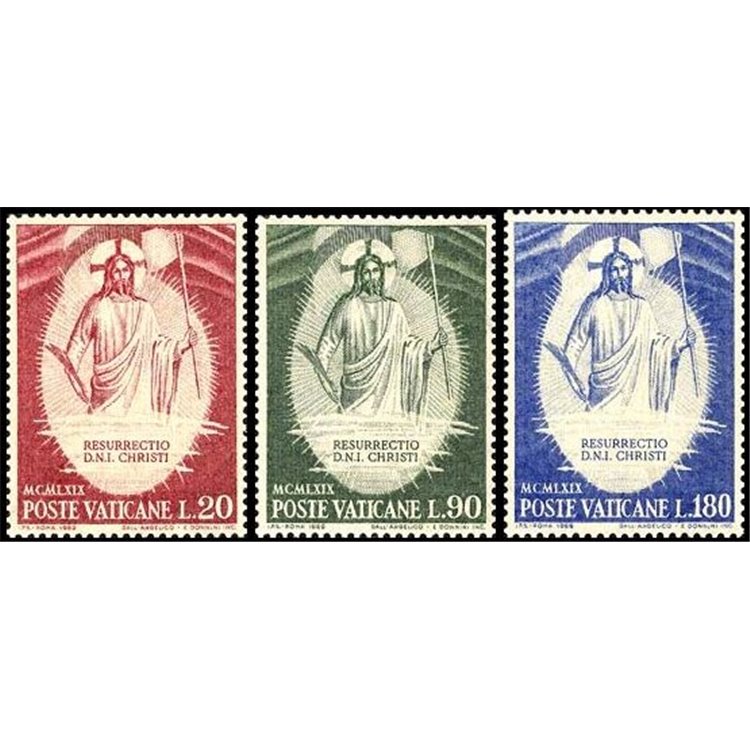 VATICAN 1969 Easter 3v MNH**