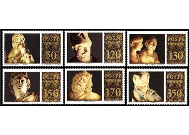 VATICAN 1977 Masterpieces of Classical Sculpture 6v MNH**