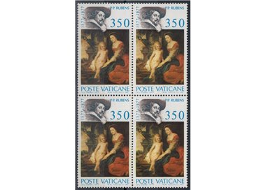 VATICAN 1977 Pier Paolo Rubens in block of four MNH**