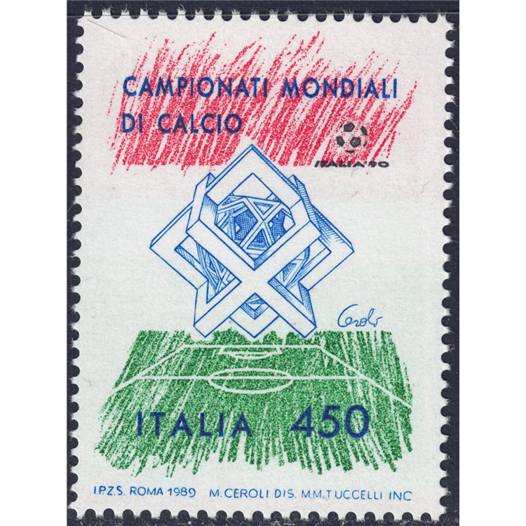 ITALIA 1989 Campionati mondiali di calcio MNH**
