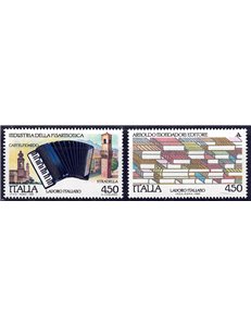 ITALIA 1989 Lavoro italiano 2v MNH**