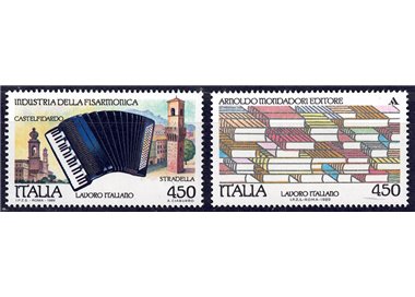 ITALY 1989 Italian work 2v MNH**