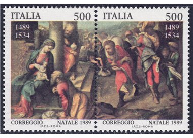ITALIA 1989 Natale 2v MNH**