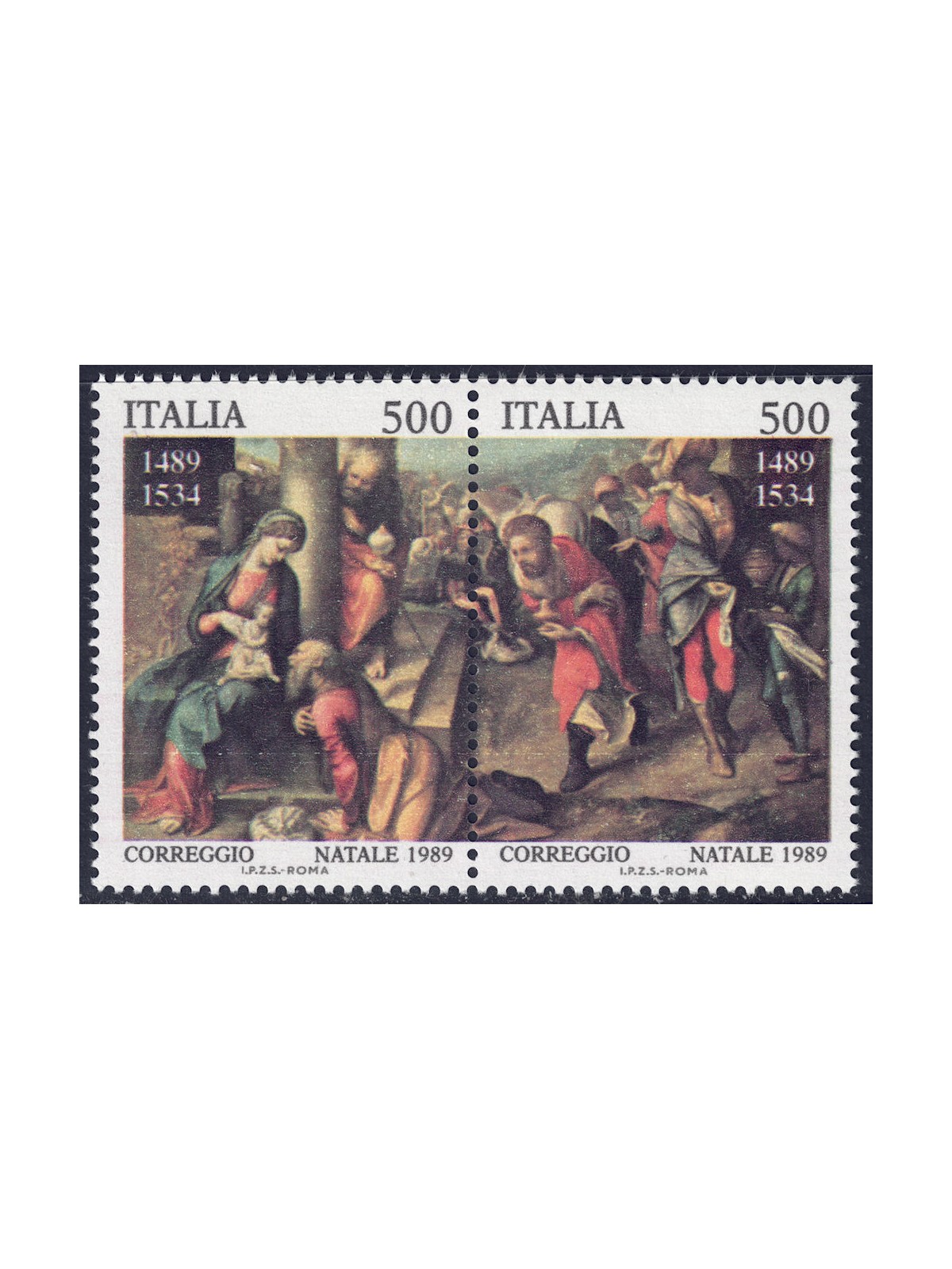 ITALY 1989 Christmas 2v MNH**