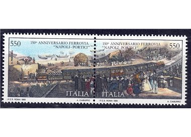 ITALY 1989 Naples-Portici Railway 2v MNH**