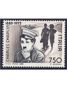 ITALIA 1989 Charles Chaplin MNH**