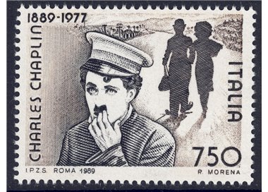 ITALIA 1989 Charles Chaplin MNH**