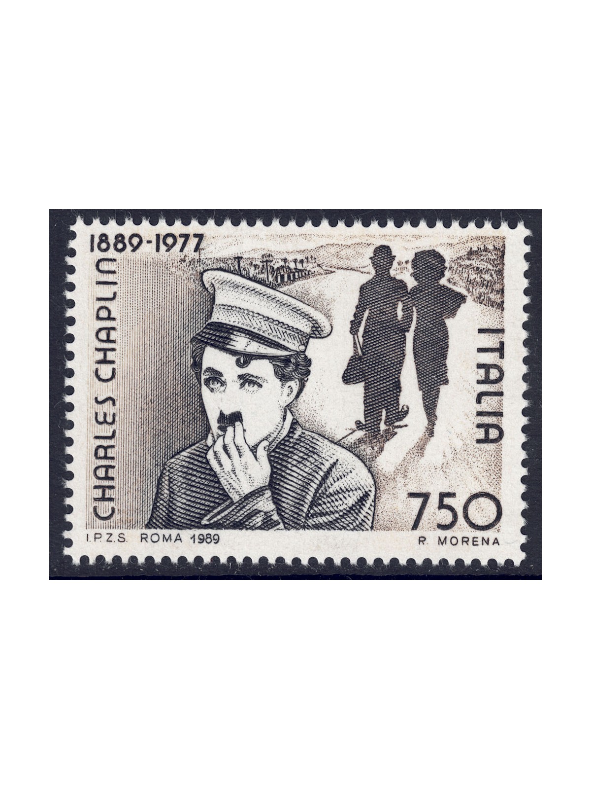 ITALIA 1989 Charles Chaplin MNH**