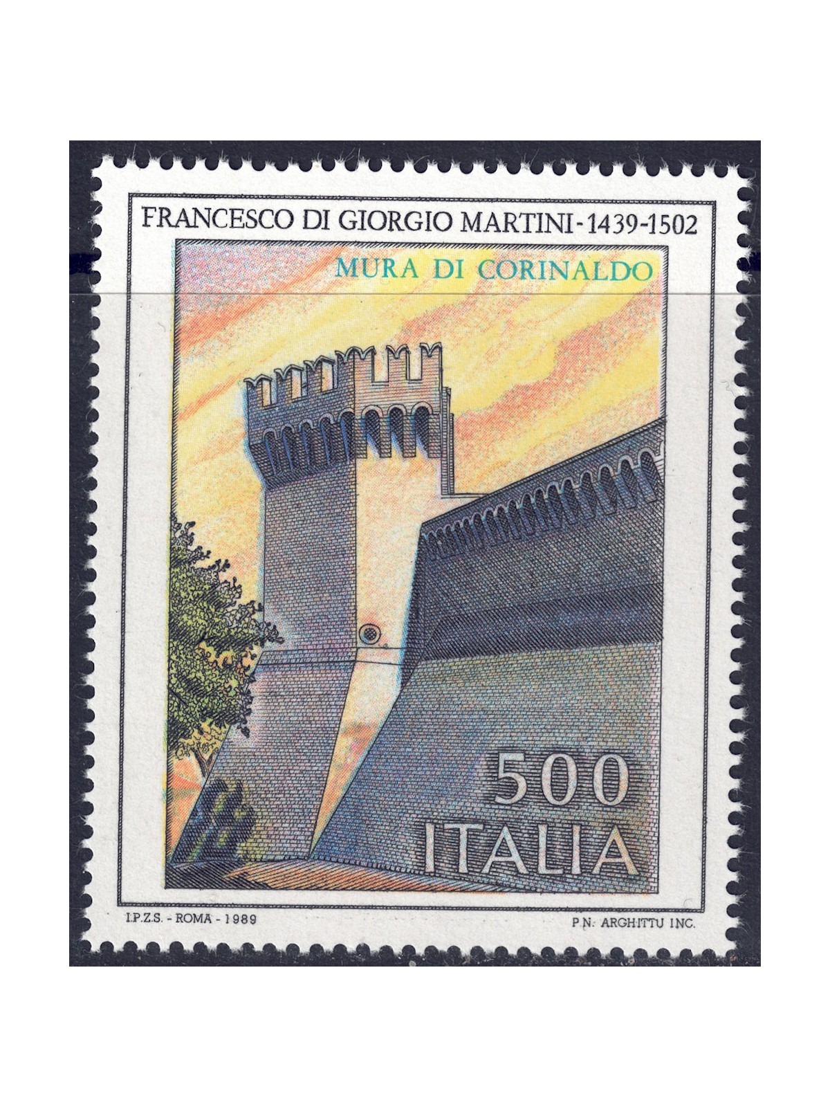 ITALY 1989 Francesco di Giorgio Martini MNH**
