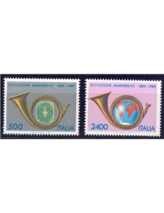 ITALY 1989 Ministry of Post 2v MNH**