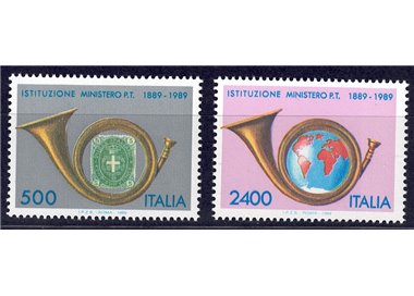 ITALIA 1989 Ministero delle poste 2v MNH**