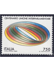 ITALIA 1989 Unione interparlamentare MNH**