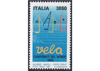 ITALIA 1989 Campionati mondiali di vela MNH**