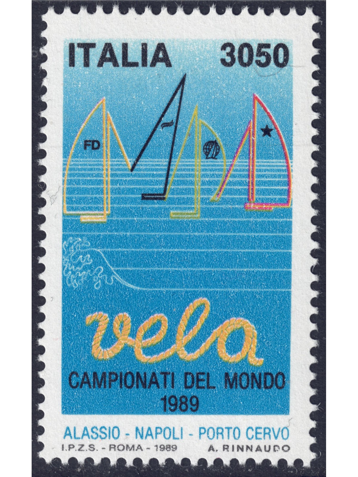 ITALY 1989 World Sailing Championships MNH**