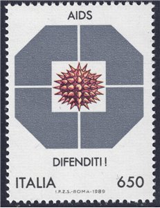 ITALY 1989 Fight against AIDS MNH**