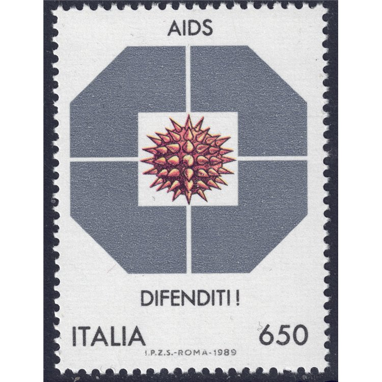 ITALY 1989 Fight against AIDS MNH**