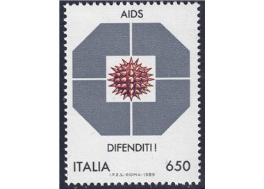 ITALY 1989 Fight against AIDS MNH**