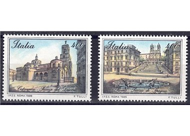 ITALIA 1989 Piazze d'Italia 2v MNH**