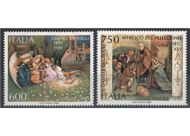 ITALIA 1990 Natale 2v MNH**