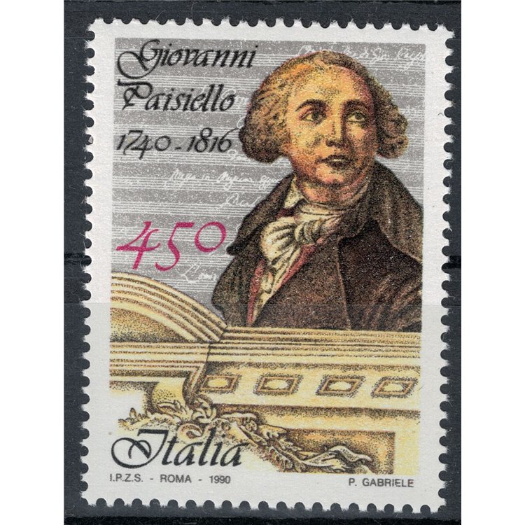 ITALIA 1990 Giovanni Paisiello MNH**