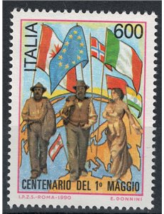 ITALIA 1990 Centenario del 1º maggio MNH**
