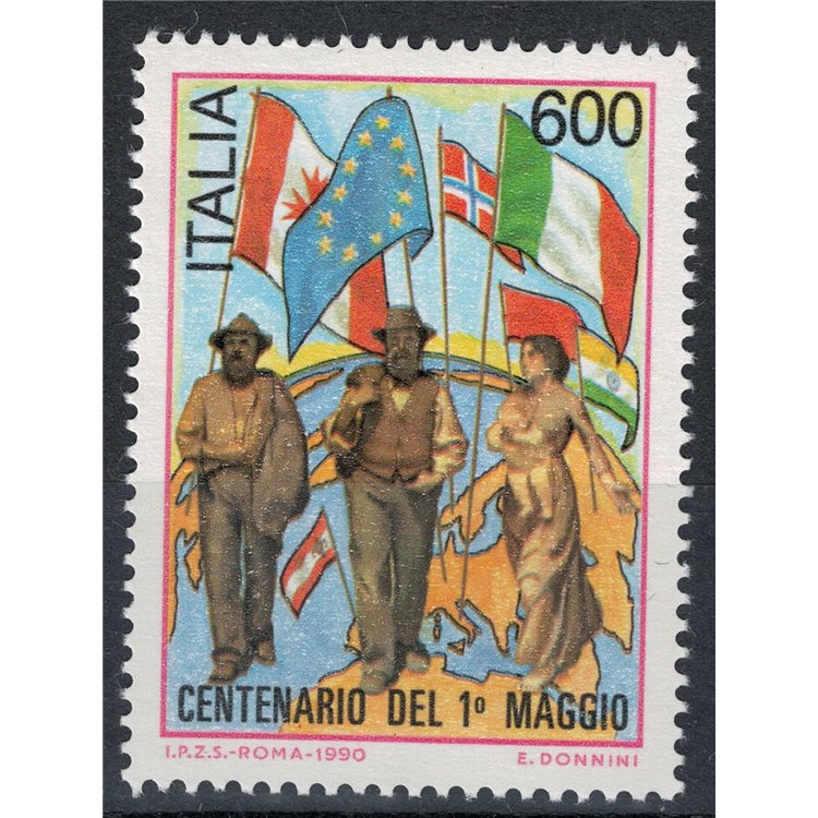 ITALIA 1990 Centenario del 1º maggio MNH**