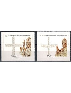 ITALY 2014 Canonization of Popes 2v MNH**