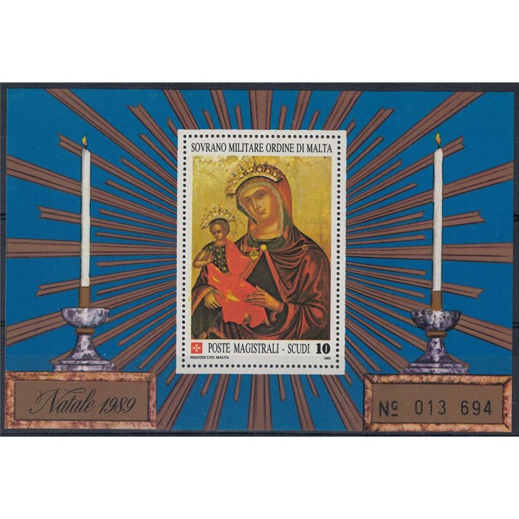 SMOM 1989 Natale BF MNH**