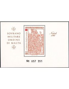 SMOM 1980 Natale BF MNH**