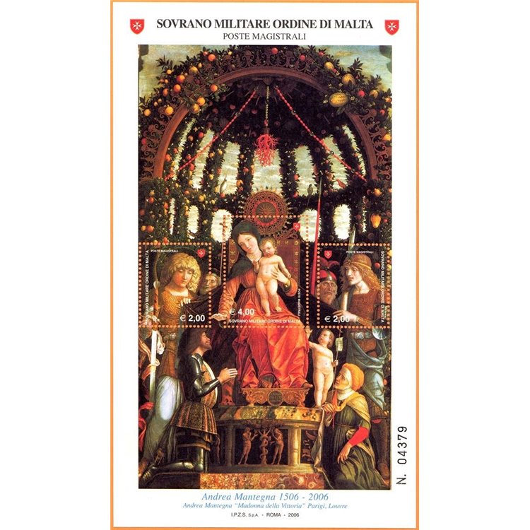 SMOM 2006 Andrea Mantegna BF MNH**