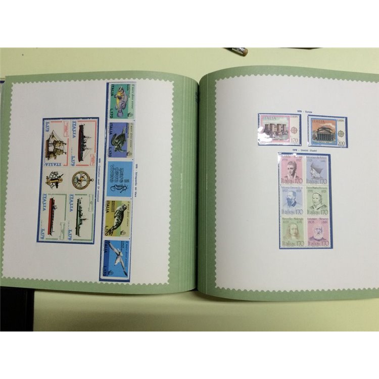 ITALIA 1971-1980 Collezione Completa su album e fogli Claxital