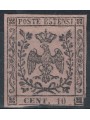 DUCATO OF MODENA 1852 10c light pink without dot MNH**