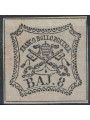 STATO PONTIFICIO 1852-64 Stemma (8 bajocchi bianco) MH* ©