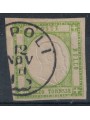 NAPLES PROVINCES 1861 ½ tornese green light yellow us ©
