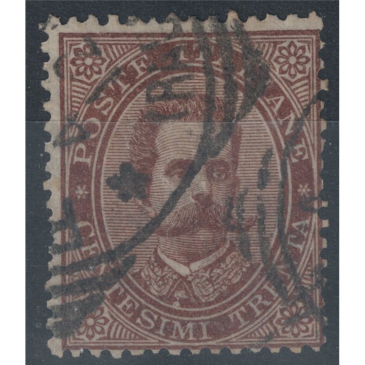 ITALY KINGDOM 1879 Umberto I 30c brown us ©