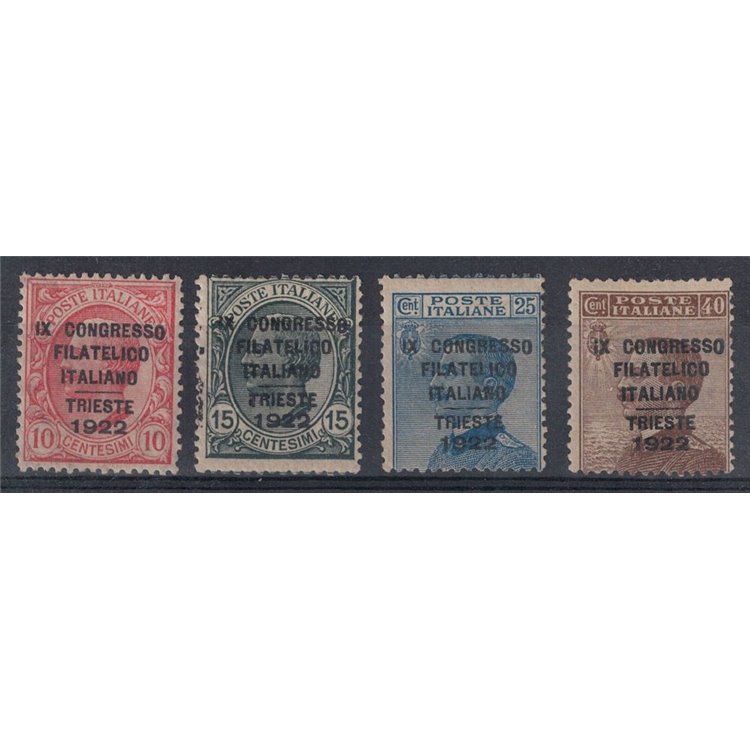 ITALY KINGDOM 1922 Italian Philatelic Congress 4v MNH** ©